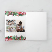 Merry Kerstfeestay Foto Holly Berry Feestdagen Kaart (Binnen)