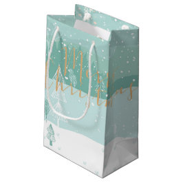 Merry Kerstfeestay Gift Bag Afrikaans-Amerikaans Klein Cadeauzakje