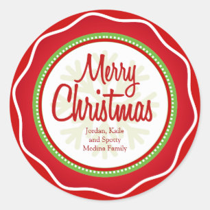 Merry kerstfeestay Greetings Labels