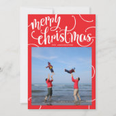 Merry kerstfeestay Letter-briefkaart Feestdagenkaart (Voorkant)