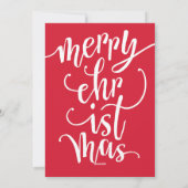 Merry kerstfeestay Letter-briefkaart Feestdagenkaart (Achterkant)