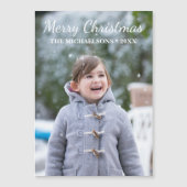 Merry Kerstfeestay Magnetic Photo Card (Voorkant)