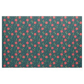 Merry Kerstfeestay Poinsettia Holly Pattern Stof (Fat Quarter)