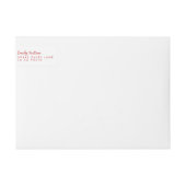 Merry Kerstfeestay Red Banner Adres (Voorkant)