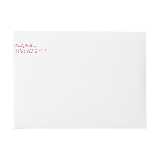 Merry Kerstfeestay Red Banner Adres (Voorkant)