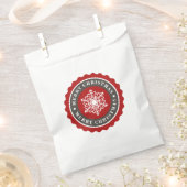 Merry Kerstfeestay Snowflake Bedankzakje (Geknipt)