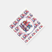 Merry Kerstfeestdagen Gnomes Servet (Hoek)