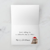 Merry-kerstfinterkaart Feestdagen Kaart (Binnen)