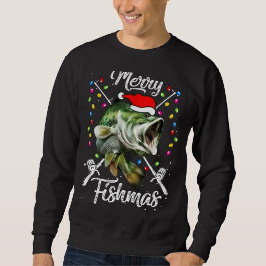 Merry KerstFishmas Funny Vist Cadeau Trui (Voorkant)