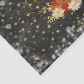 Merry KerstFloral Antlers Confetti Tissuepapier (Detail)