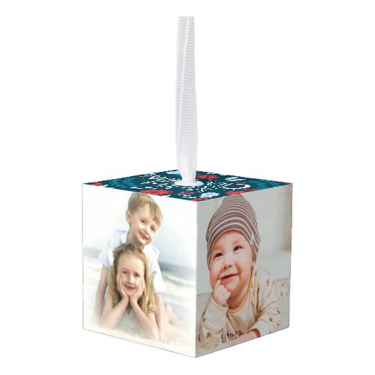 Merry KerstFloral Decoratie (Achter hoekig)