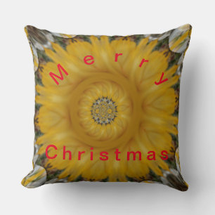 Merry KerstFloral Home Decor Kussen
