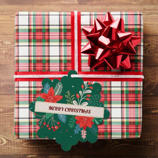 Merry KerstFloral Ornament Kaart (Insitu (Geschenk))