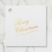 Merry kerstfoto bedankjes labels (Voorkant)
