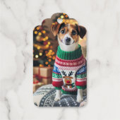 Merry kerstfoto cadeaulabels (Achterkant)