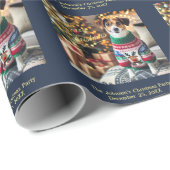 Merry kerstfoto cadeaupapier (Rol Hoek)