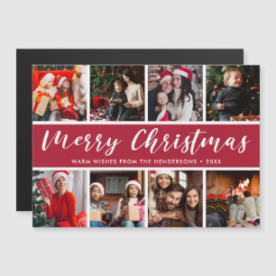 Merry Kerstfoto Collage Calligrafie