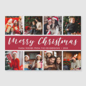 Merry Kerstfoto Collage Calligrafie (Voorkant)