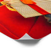 Merry Kerstfoto Collage Calligrafie Poster (Hoek)