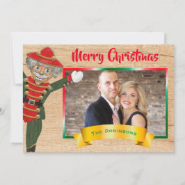 Merry kerstfoto Collage Nutcracker Greeting Feestdagenkaart