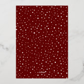 Merry kerstfoto Collage Script Gold Folie Feestdagenkaart (Achterkant)