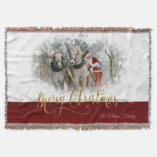 Merry kerstfoto deken (Voorkant)