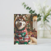 Merry kerstfoto feestdagenkaart (Staand voorkant)