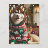 Merry kerstfoto feestdagenkaart (Voorkant)