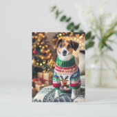 Merry kerstfoto feestdagenkaart (Staand voorkant)