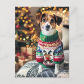 Merry kerstfoto feestdagenkaart (Voorkant)