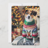 Merry kerstfoto feestdagenkaart (Voorkant)