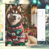 Merry kerstfoto feestdagenkaart