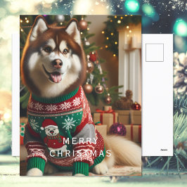 Merry kerstfoto feestdagenkaart