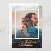 Merry kerstfoto Greeting Feestdagenkaart (Voorkant / Achterkant)