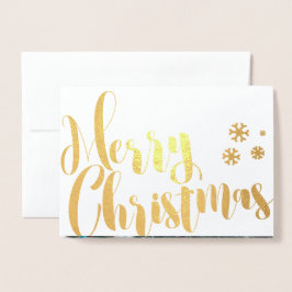 Merry kerstfoto Lijst Design Folie Kaarten