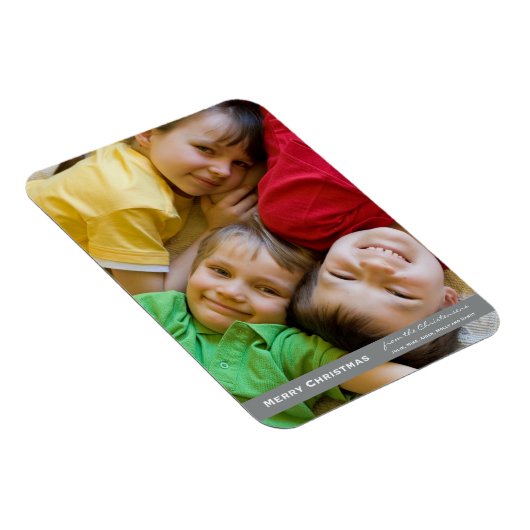 Merry kerstfoto Magnet Magneet (Rechterzijde)