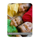 Merry kerstfoto Magnet Magneet (Verticaal)