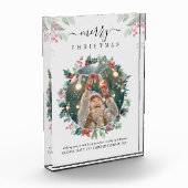 Merry Kerstfoto Mistletoe Grandma Fotoblokken (Links)