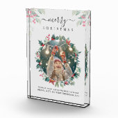 Merry Kerstfoto Mistletoe Grandma Fotoblokken (Rechts)