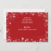 Merry kerstfoto Red Feestdagenkaart (Achterkant)