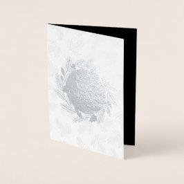 Merry kerstfoto Wreath Folie Kaarten