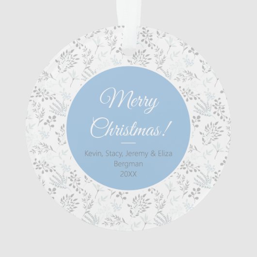 Merry kerstfoto Wreath Ornament (achterkant)