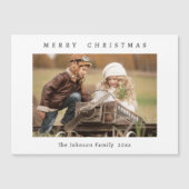 Merry-kerstfotoholiday Magnetic Card (Voorkant)