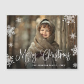 Merry-kerstfotoholiday Magnetic Card (Voorkant)