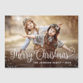 Merry-kerstfotoholiday Magnetic Card (Voorkant)