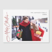 Merry-kerstfotoholiday Magnetic Card (Voorkant)