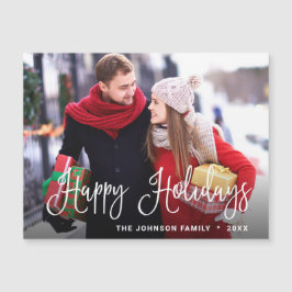 Merry-kerstfotoholiday Magnetic Card