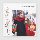 Merry-kerstfotoholiday Magnetic Card (Voorkant)