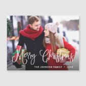 Merry-kerstfotoholiday Magnetic Card (Voorkant)