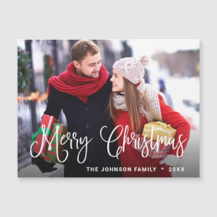 Merry-kerstfotoholiday Magnetic Card